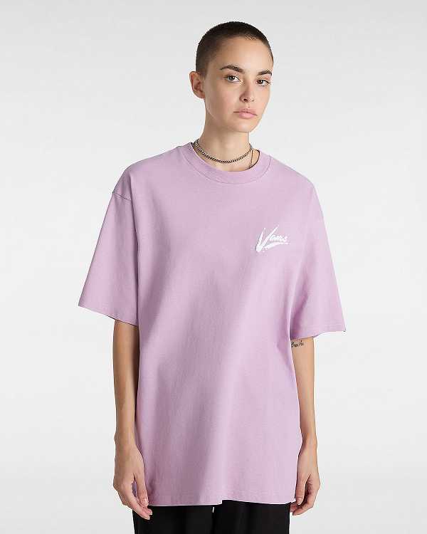 Purple Men Vans Dettori Loose Fit T Shirts Canada | VN9247835