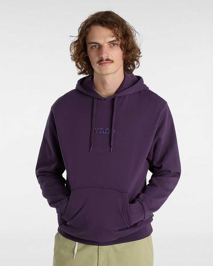 Purple Men Vans Essential Relaxed Hoodie Canada | VN7652109