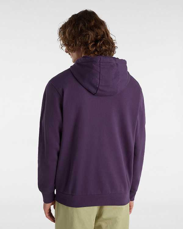 Purple Men Vans Essential Relaxed Hoodie Canada | VN7652109