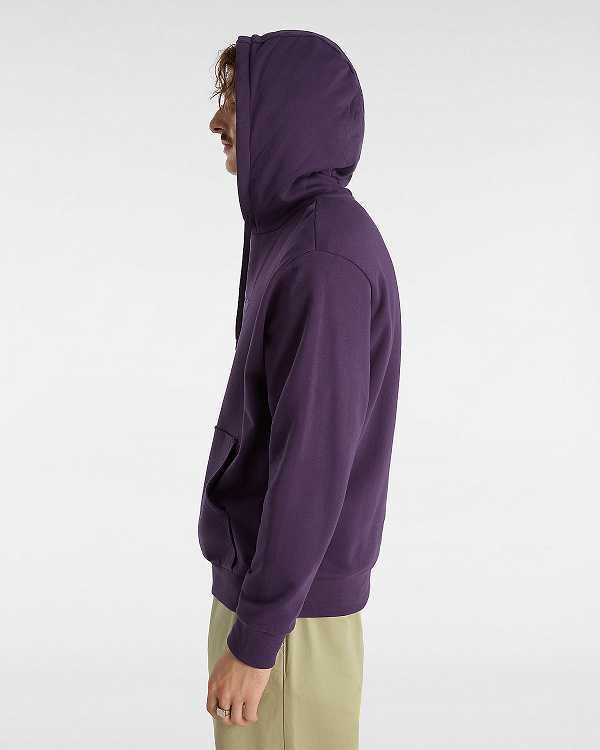 Purple Men Vans Essential Relaxed Hoodie Canada | VN7652109