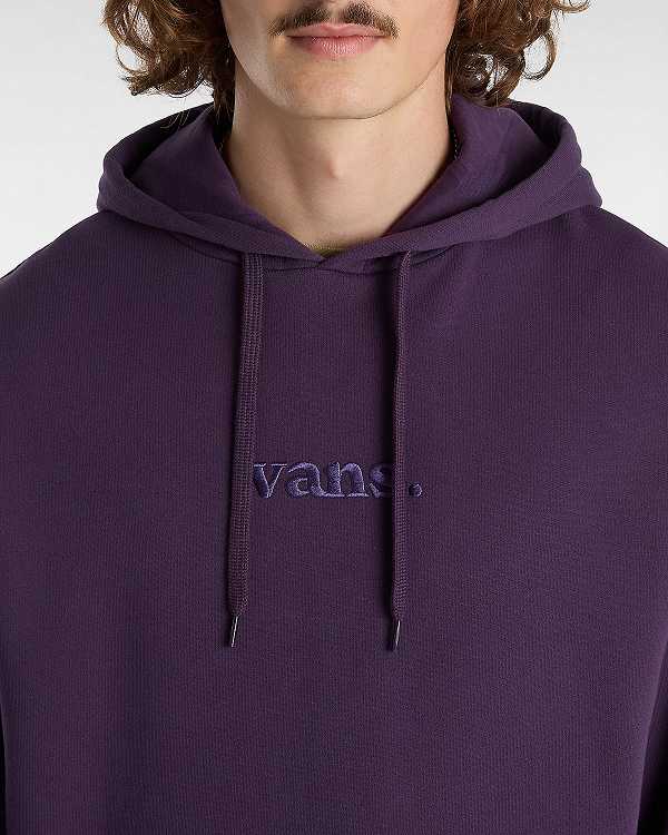 Purple Men Vans Essential Relaxed Hoodie Canada | VN7652109
