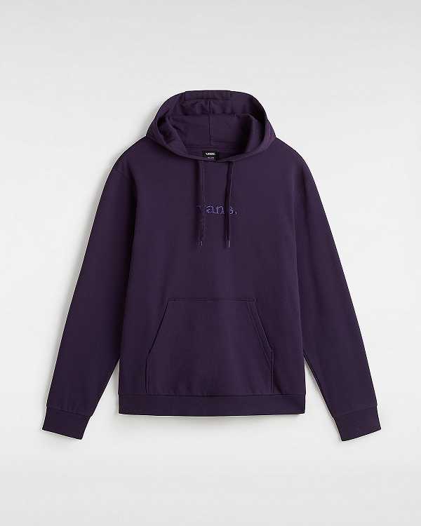 Purple Men Vans Essential Relaxed Hoodie Canada | VN7652109