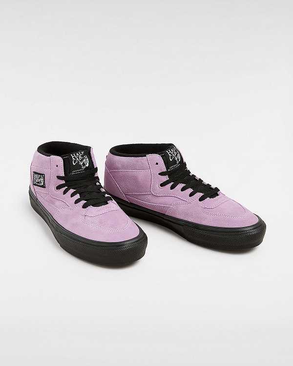 Purple Men Vans Half Cab Skate Shoes Canada | VN9310578