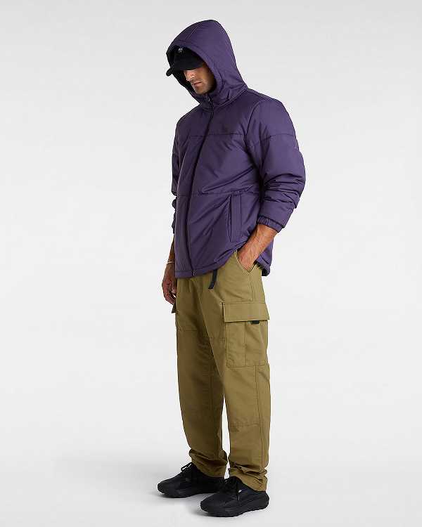 Purple Men Vans MTE Norris Puffer Jacket Canada | VN0734168