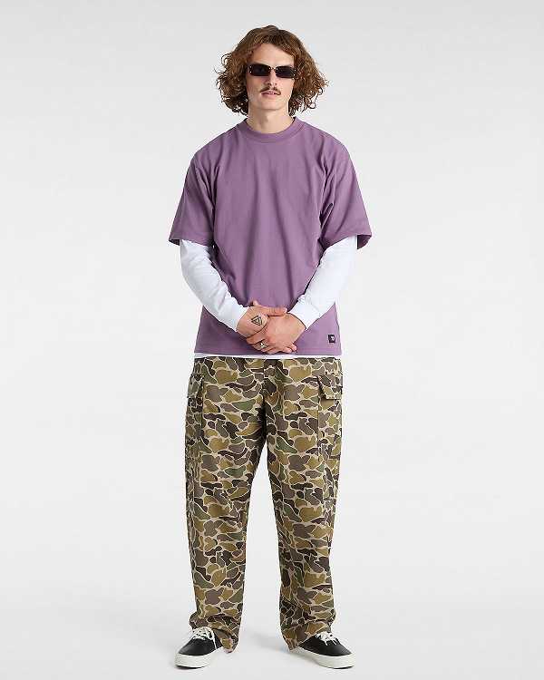 Purple Men Vans Original Standards T Shirts Canada | VN9234815