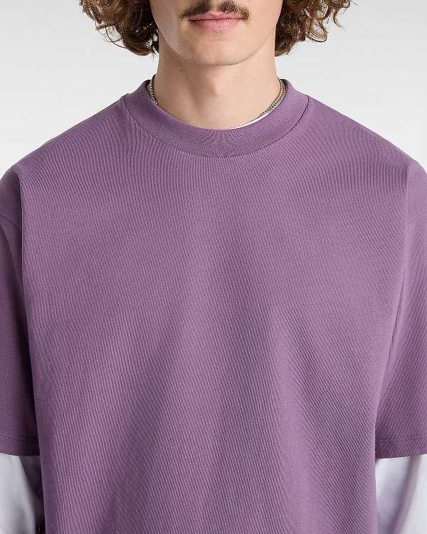 Purple Men Vans Original Standards T Shirts Canada | VN9234815