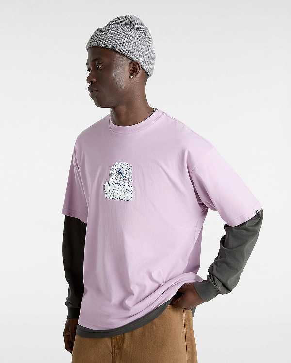 Purple Men Vans Rattler T Shirts Canada | VN0427695