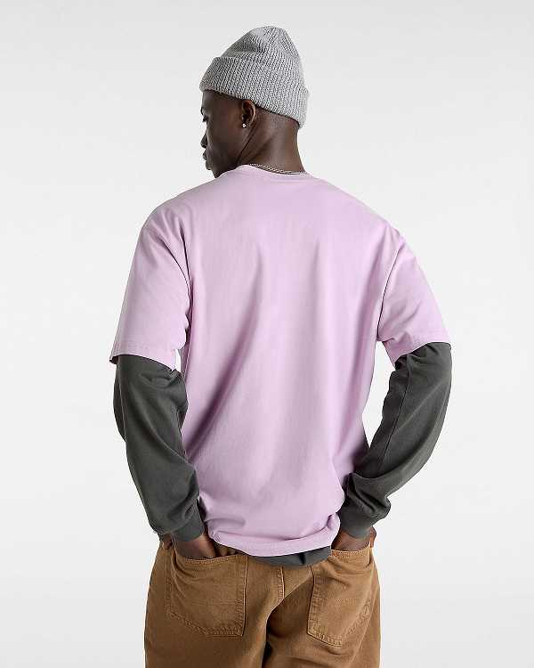 Purple Men Vans Rattler T Shirts Canada | VN0427695