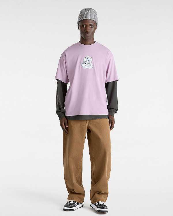 Purple Men Vans Rattler T Shirts Canada | VN0427695