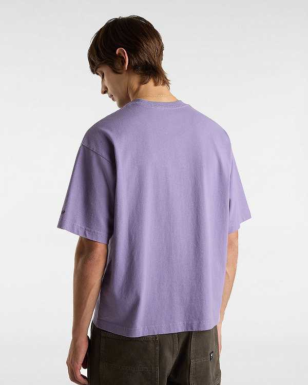 Purple Men Vans Skate Clay T Shirts Canada | VN4251673