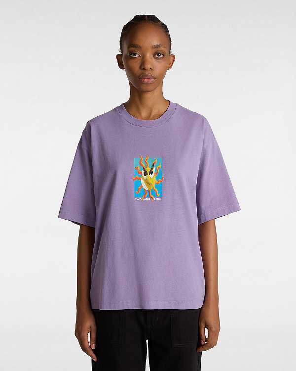 Purple Men Vans Skate Clay T Shirts Canada | VN4251673