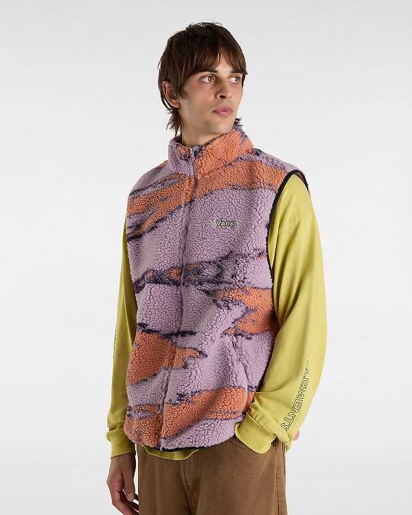 Purple Men Vans Slip Stream Sherpa Vest Canada | VN4396201