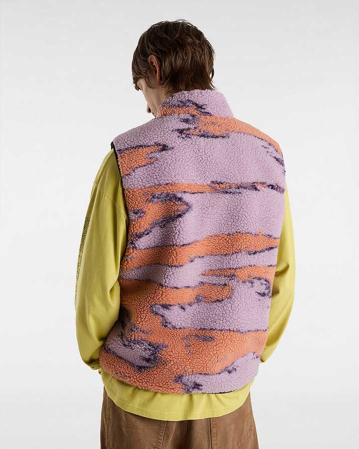 Purple Men Vans Slip Stream Sherpa Vest Canada | VN4396201