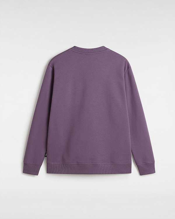 Purple Women Vans Classic V Boyfriend Fit Crew Sweatshirt Canada | VN5021348