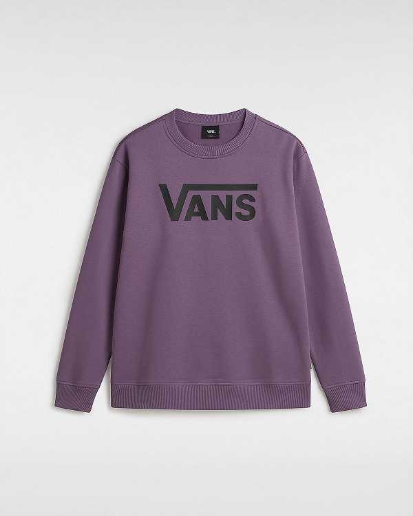 Purple Women Vans Classic V Boyfriend Fit Crew Sweatshirt Canada | VN5021348