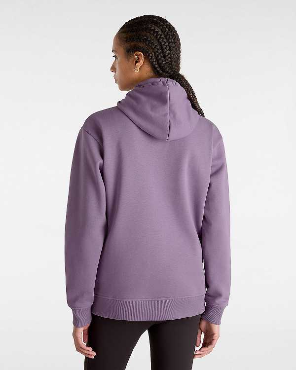 Purple Women Vans Classic V Boyfriend Fit Hoodie Canada | VN6975438