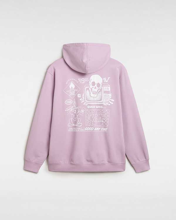 Purple Women Vans Crazy Eddy 66 Loose Hoodie Canada | VN3498075