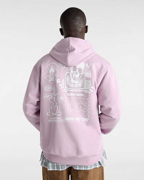 Purple Women Vans Crazy Eddy 66 Loose Hoodie Canada | VN3498075