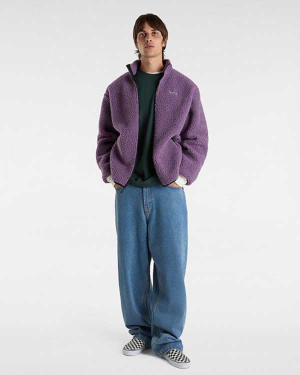 Purple Women Vans Jazzy Full Zip Jacket Canada | VN0582639