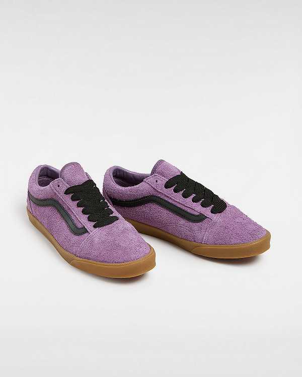 Purple Women Vans Old Skool Lowpro Hairy Suede Sneakers Canada | VN5208961
