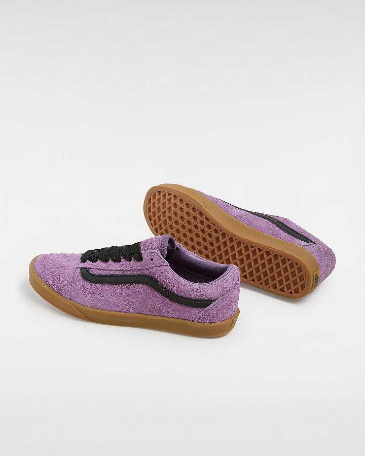 Purple Women Vans Old Skool Lowpro Hairy Suede Sneakers Canada | VN5208961