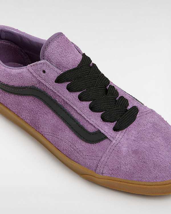 Purple Women Vans Old Skool Lowpro Hairy Suede Sneakers Canada | VN5208961
