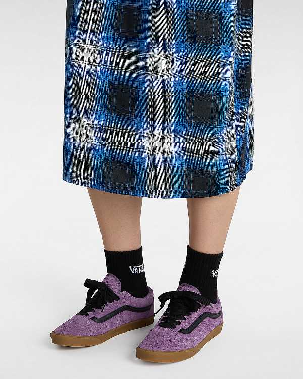 Purple Women Vans Old Skool Lowpro Hairy Suede Sneakers Canada | VN5208961