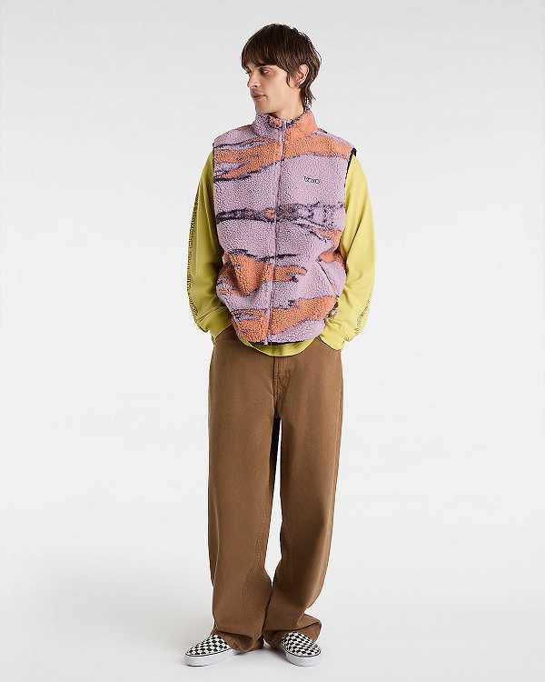 Purple Women Vans Slip Stream Sherpa Vest Canada | VN4720168