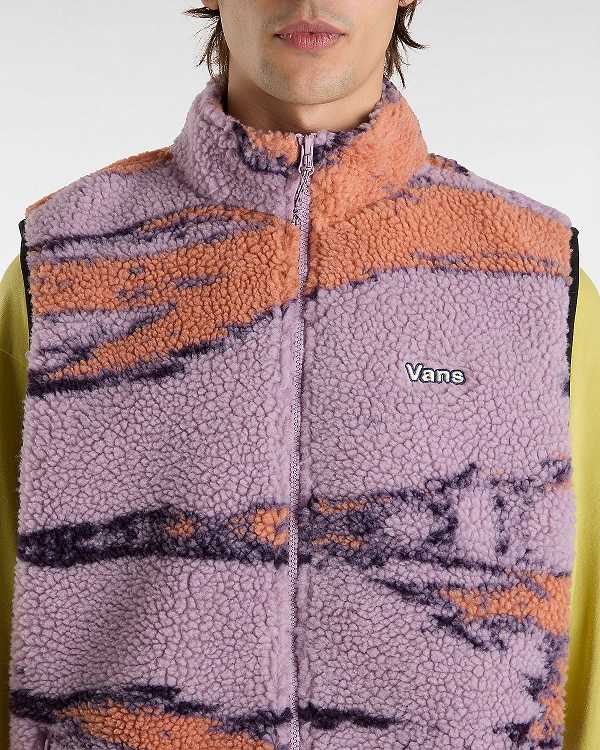 Purple Women Vans Slip Stream Sherpa Vest Canada | VN4720168