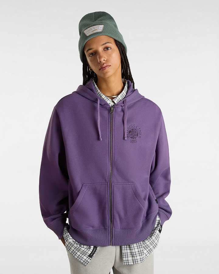 Purple Women Vans Wellness Blousant Hoodie Canada | VN3074269