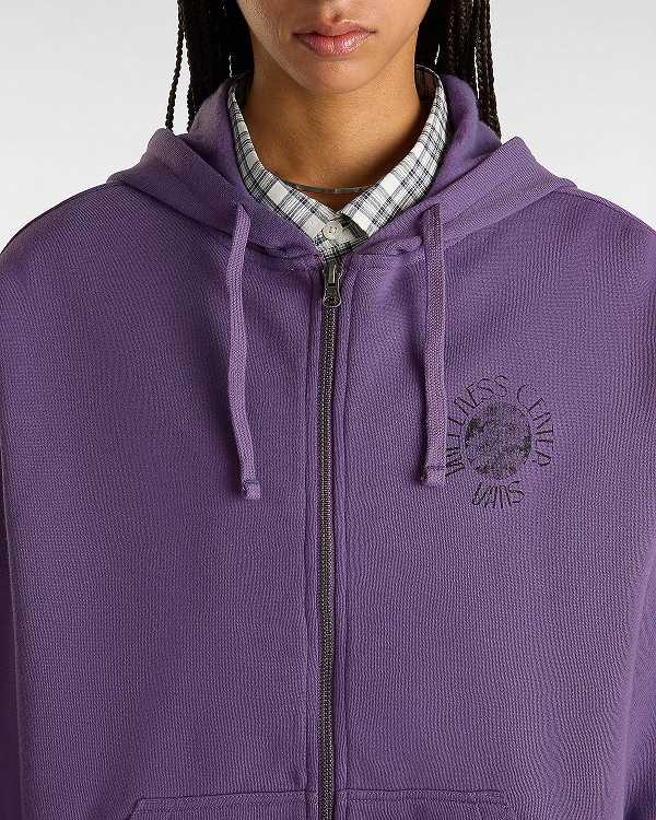 Purple Women Vans Wellness Blousant Hoodie Canada | VN3074269