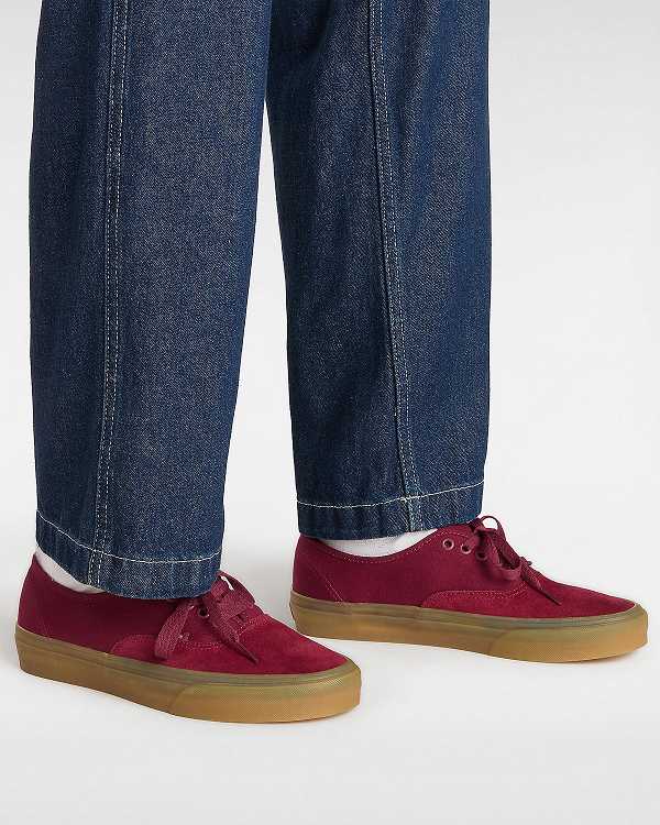 Red Men Vans Authentic Sneakers Canada | VN0419658