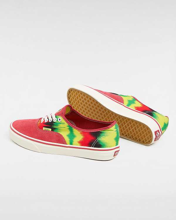 Red Men Vans Authentic Sneakers Canada | VN4705193