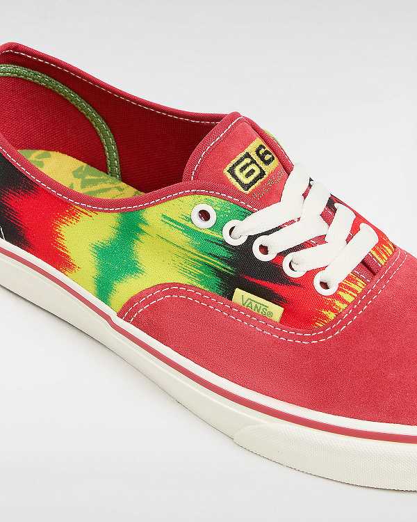 Red Men Vans Authentic Sneakers Canada | VN4705193