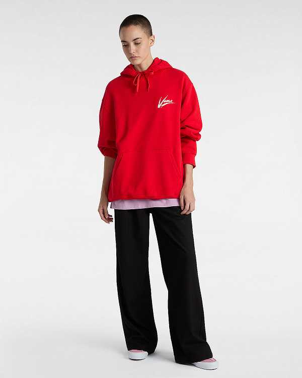 Red Men Vans Dettori Loose Hoodie Canada | VN7125903