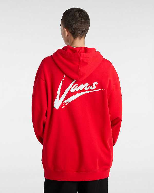 Red Men Vans Dettori Loose Hoodie Canada | VN7125903