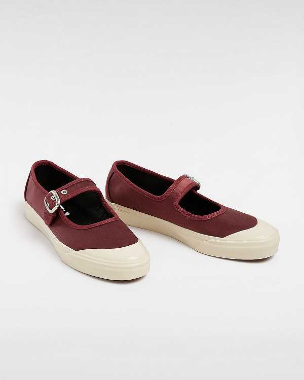 Red Men Vans Premium Lo Pro Satin Mary Janes Canada | VN7425610