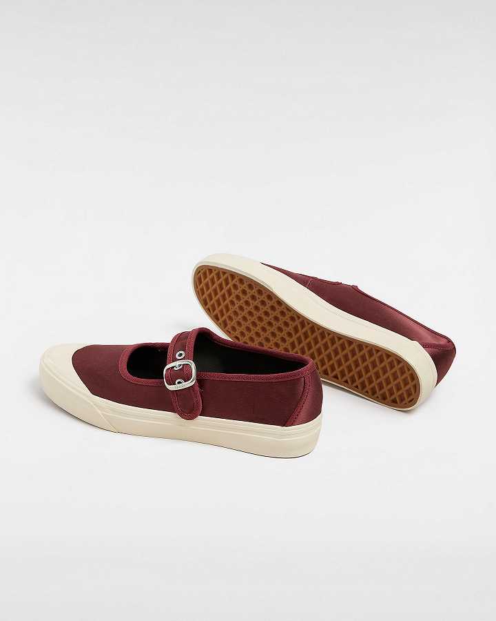 Red Men Vans Premium Lo Pro Satin Mary Janes Canada | VN7425610
