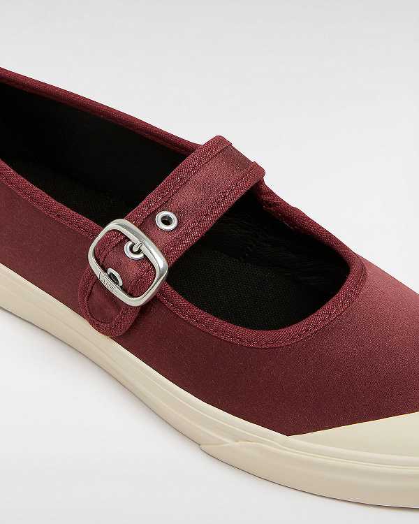 Red Men Vans Premium Lo Pro Satin Mary Janes Canada | VN7425610