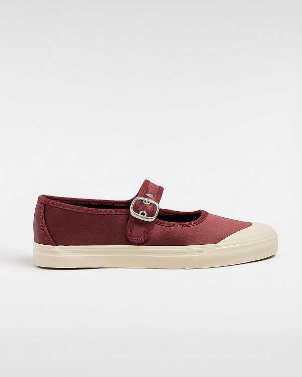 Red Men Vans Premium Lo Pro Satin Mary Janes Canada | VN7425610