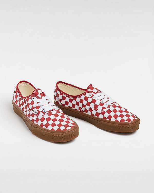 Red Women Vans Authentic Sneakers Canada | VN7120643
