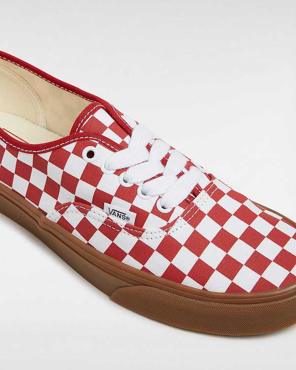 Red Women Vans Authentic Sneakers Canada | VN7120643