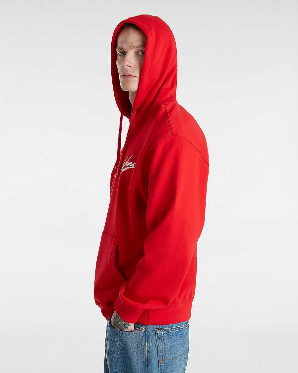 Red Women Vans Dettori Loose Hoodie Canada | VN0473512