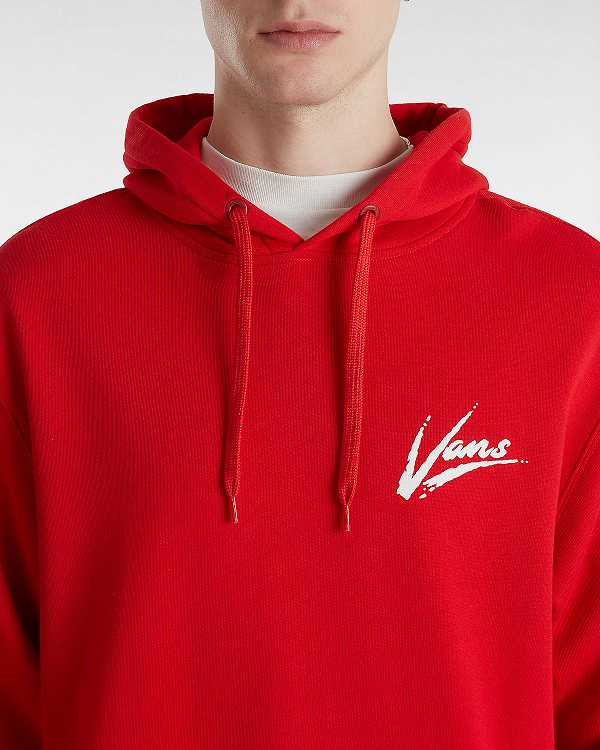 Red Women Vans Dettori Loose Hoodie Canada | VN0473512
