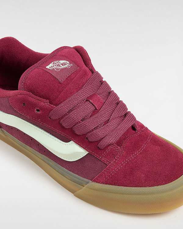 Red Women Vans Knu Skool Sneakers Canada | VN6514239