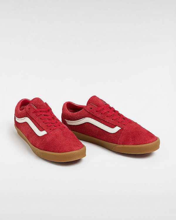 Red Women Vans Old Skool Lowpro Sneakers Canada | VN8325947