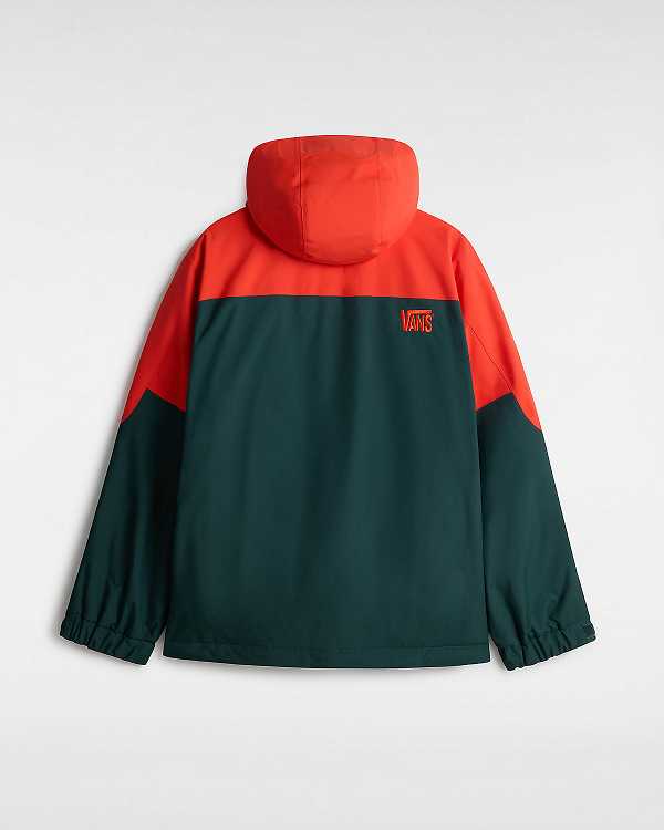 Red / Green Men Vans MTE Hellbound Snowboard Jacket Canada | VN6419027