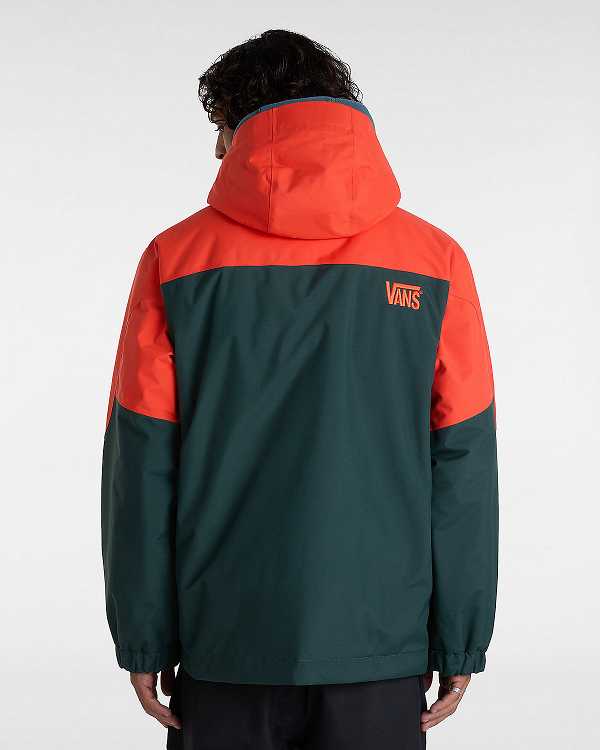 Red / Green Men Vans MTE Hellbound Snowboard Jacket Canada | VN6419027