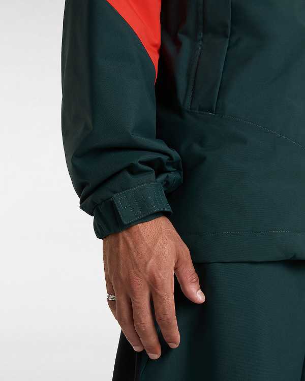 Red / Green Men Vans MTE Hellbound Snowboard Jacket Canada | VN6419027