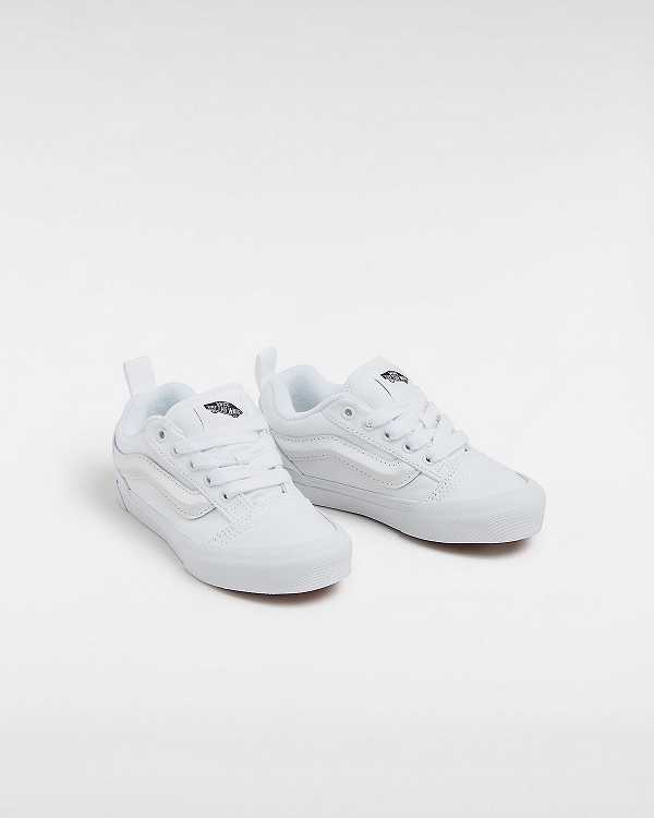 White Kids' Vans Knu Skool (4-8 Years) Sneakers Canada | VN1342697